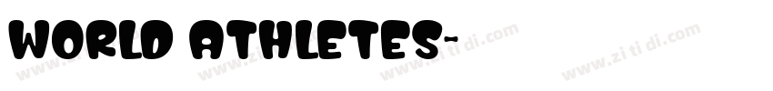 World Athletes字体转换